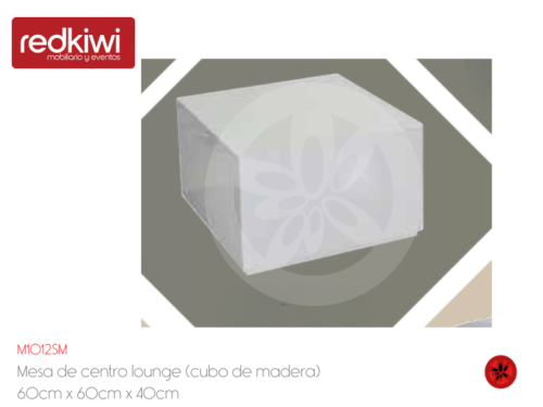 Mesa de centro lounge (cubo de madera)