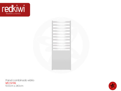 Panel combinado con vidrio