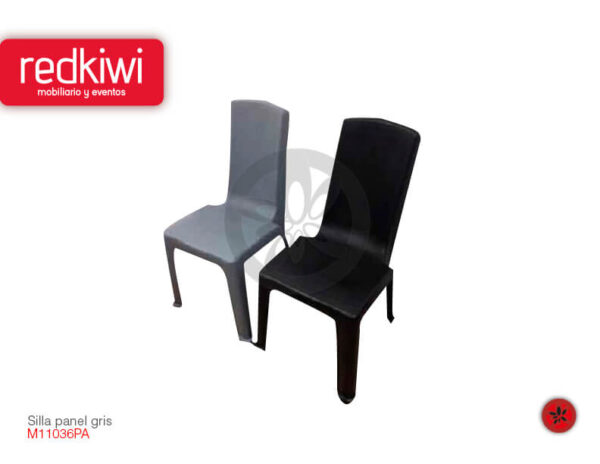 Silla Panel gris