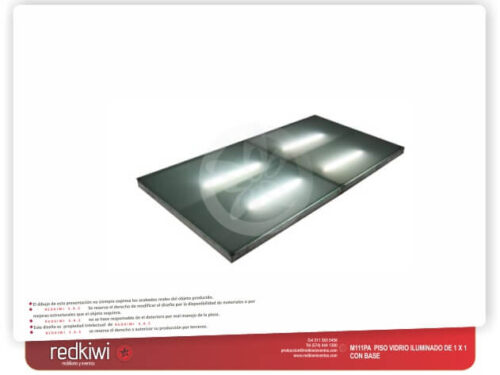 Piso vidrio Iluminado1x1