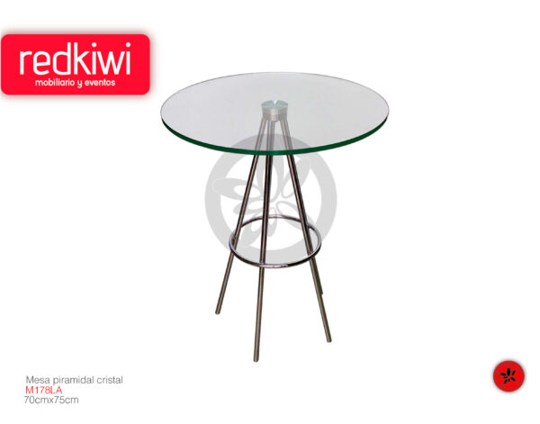 Mesa Piramidal Cristal 60 Di
