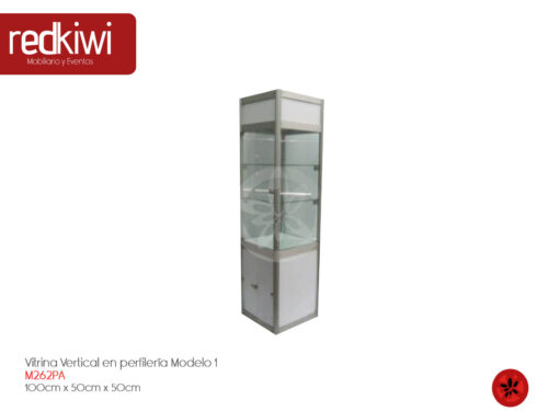 Vitrina Vertical en perfilería Modelo 1
