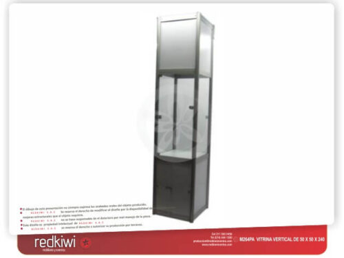 Vitrina vertical en perfilería Modelo 2
