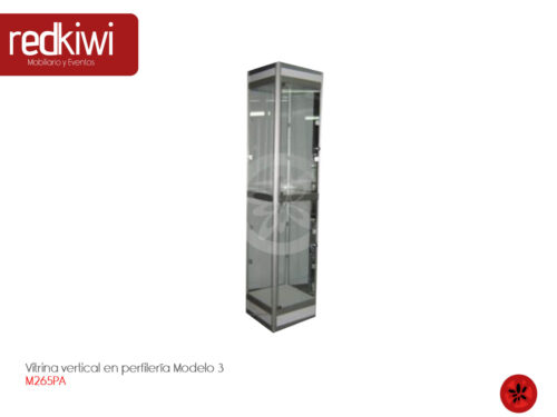 Vitrina vertical en perfilería Modelo 3