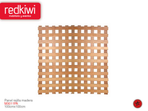 Panel rejilla madera  de1x1 Mt.