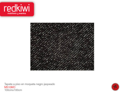 Tapete A Piso En Moqueta Negro Jaspeado Mt2