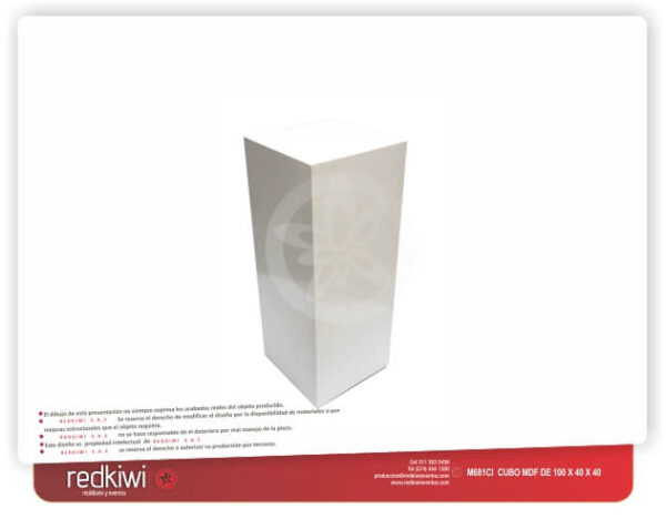 Cubo de Mdf de 100x40x40