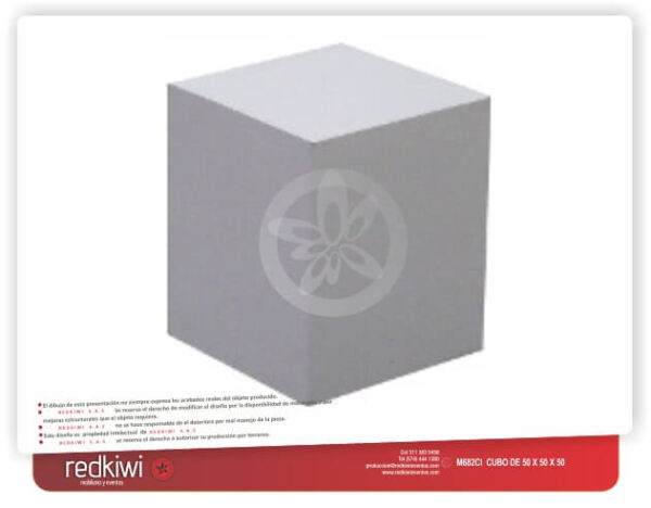 Cubo de Mdf de 50x50x50