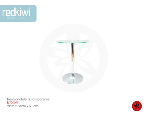 Mesa Coctelera Transparente