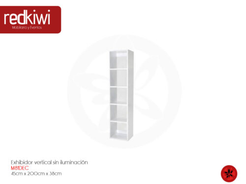 Exhibidor vertical sin iluminación