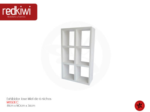Exhibidor Jose Miel de 6 nichos