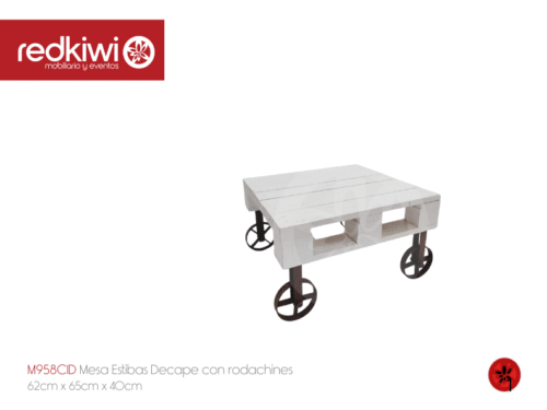 Mesa Estibas Decape con rodachines