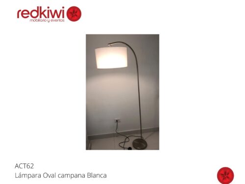 Lámpara Oval Campana Blanca