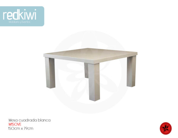 Mesa Cuadrada Blanca