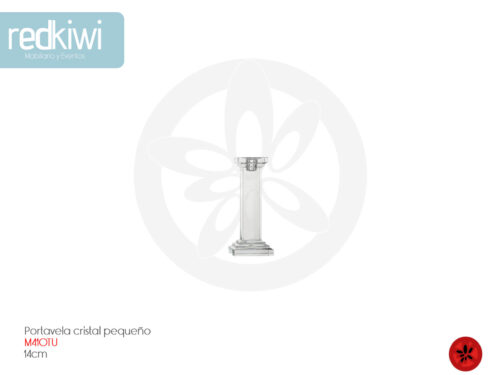 Porta vela de cristal pequeño