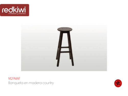 Banqueta En Madera Country