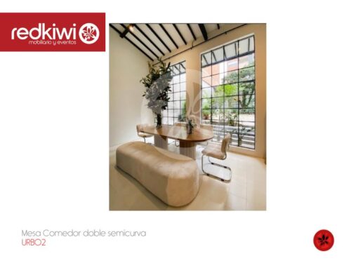 Mesa Comedor doble semicurva