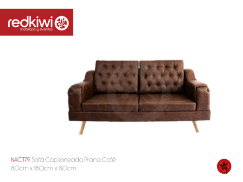 Sofá Capitoneado Prana Café