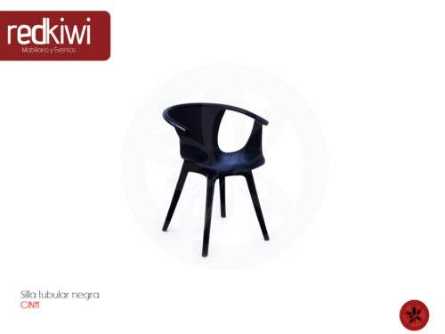 Silla Tubular negra