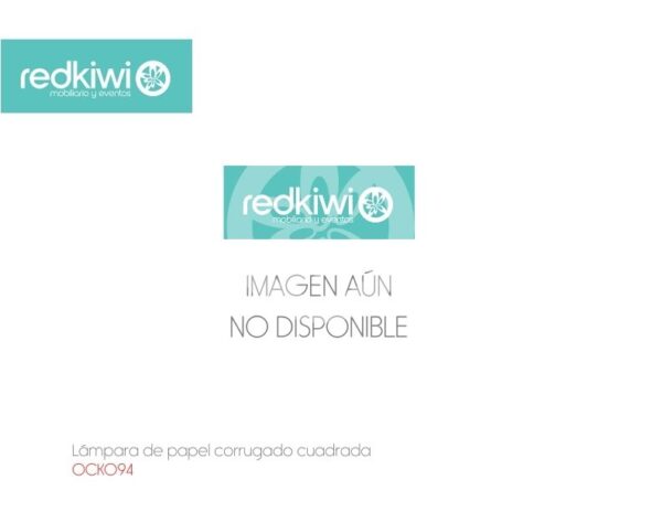 Lámpara de papel corrugado cuadrada
