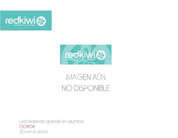 Led redondo grande en alumínio
