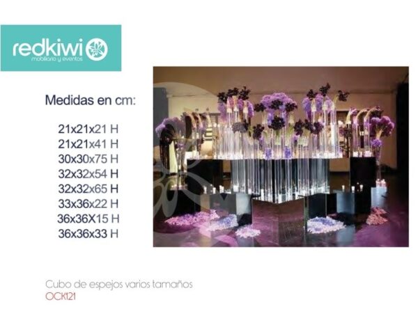 Cubo de espejos varios tamaños - Imagen 2