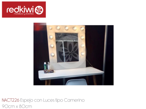 Espejo con Luces Tipo Camerino