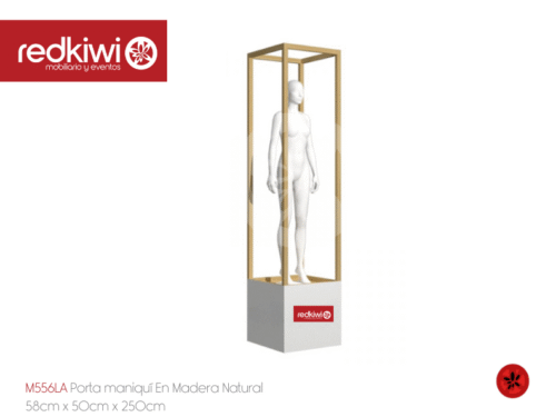 Porta maniquí En Madera Natural