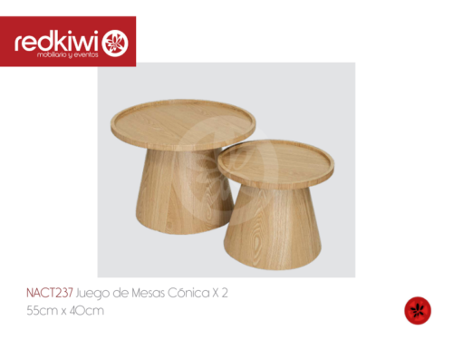 Juego de Mesas Cónica x2