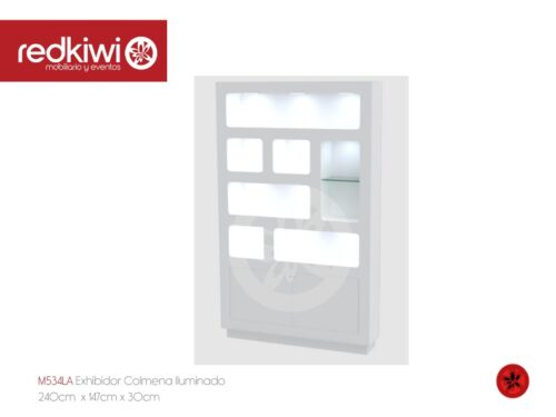 Exhibidor Colmena  Iluminado