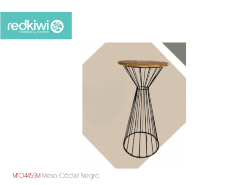 Mesa Cóctel Negra