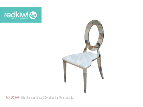 Silla Isabelina Ovalada Plateada