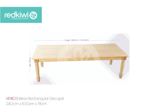 Mesa Rectangular Decapé