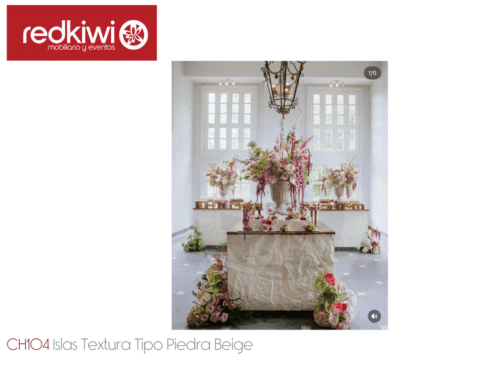 Islas Textura Tipo Piedra Beige