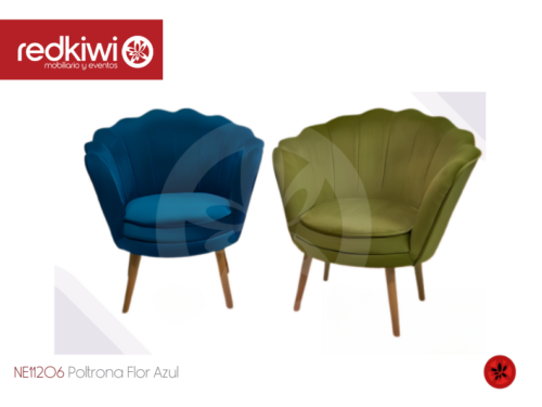 Poltrona Flor Azul