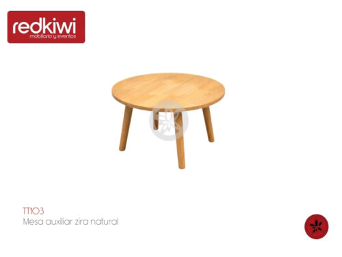 Mesa auxiliar zira natural