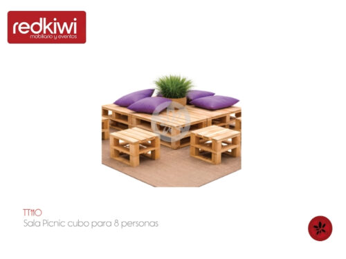 Sala Picnic cubo para 8 personas