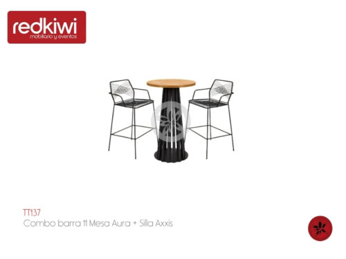 Combo barra 11 Mesa Aura +  Silla Axxis