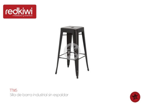 Silla de barra industrial sin espaldar