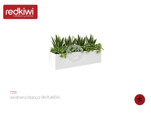 Jardinera blanca SIN PLANTAS