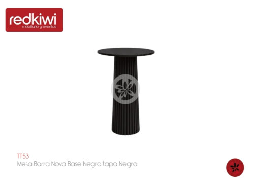 Mesa Barra Nova Base Negra tapa Negra