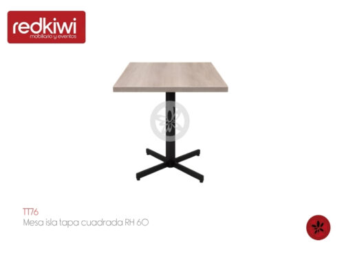 Mesa isla tapa cuadrada RH 60